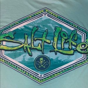 Salt life mint tshirt